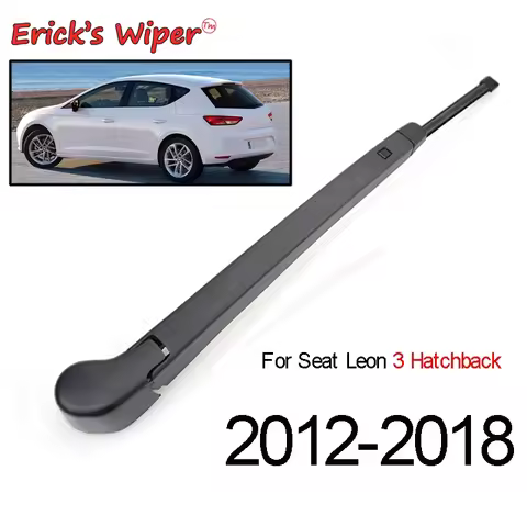 Erick's Wiper Rear Wiper Blade & Arm Set Kit For Seat Leon 5F MK3 Hatchback 2012 - 2019 Windshield W