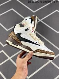 耐吉 Off white x Nike Air Jordan 3 Retro SE ”Muslin“2米灰紅倒勾 籃球