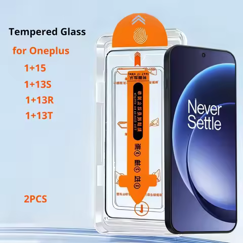 2PC Tempered Glass For Oneplus 15 13R 13T 13S 1+15 Dust-free Installation Film Screen Protector for