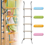 [Initiatour-t] Rope Ladder 5.6ft 5 Steps 220lbs Bearing Wooden Kids Climbing Rope Ladder With Hangin