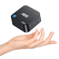 AOC T8PLUS Mini PC 16GB RAM LPDDR5 512GB M.2 SSD, Ιntel 12th Alder Lake-N97 (4C/4T, Up to 3.6GHz) Mi