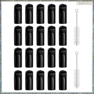 22 Pieces Draft Beer Tap Cover Beer Tap Cleaning Brush 20 Pieces Beer Faucet Keg Caps Rubber Tap Soo