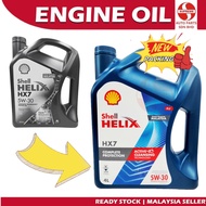 Engine Oil Shell Helix HX7 5W30 SN PLUS SN Semi Synthetic 4Liter Toyota Honda Nissan Proton Minyak H