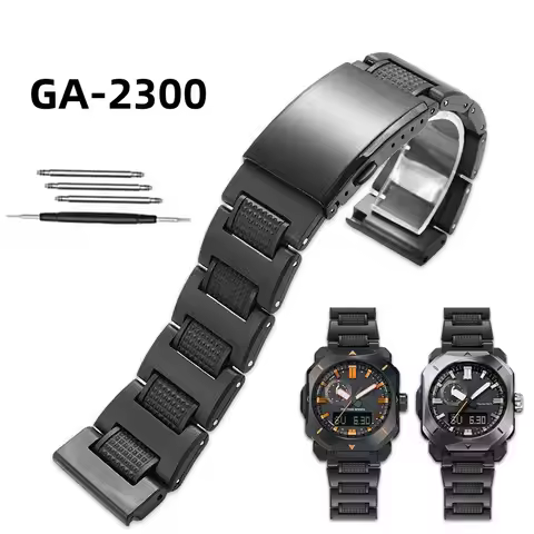 24mm Lightweight Plastic Steel Strap for Casio G-SHOCK Dopamine Series GA2000 GA2200 GA-2000 GA2300 