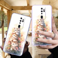 DMY case cat oppo A9 A5 A74 A95 A93 A92 A52 A72 F11 F9 R15 R17 R9S plus Find X2 X3 X5 pro soft silicone cover case shockproof