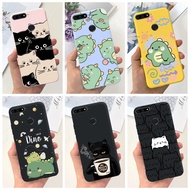 Huawei Y6 Prime (2018) ATU-L42 / Y6 (2018) ATU-L42 Cute Cat Dinosaur Cartoon Jelly Case Candy Color Soft Silicone TPU Phone Casing