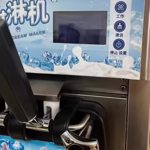 Thickened Stainless Steel Body Ice Cream Stick Maker Gelato Machine Fully Automatic Sundae Cone Soft