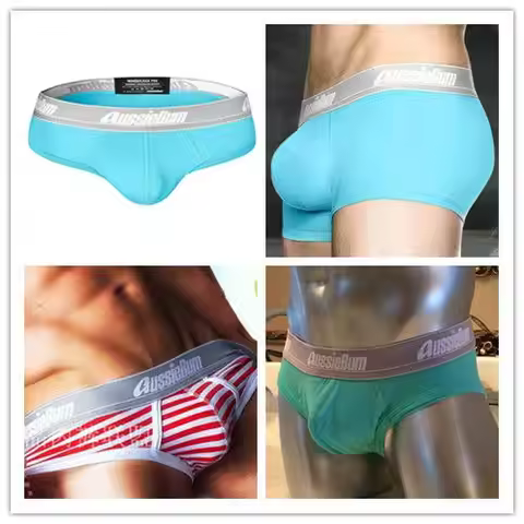 Aussiebum Men Underwear Briefs Swimwear Slip Triangle Low Rise Capsular Elasticity Body Bag Hugging 