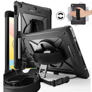 ☟for iPad 10th Gen 10.9 2022 Case, 360 Rotating Stand Shoulder Strap Rugged Shockproof Case for iPad Air 5 Air 4/iPad 10.2/iPad Pro 11/iPad 9.7/iPad Mini 5 4 3/iPad Air 2 Pro 9.7✻