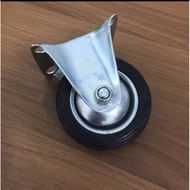 3UNTMM black rubber wheels fixed lane 3" inch dead wheels 3" inch flat wheels 3" support wheels disp