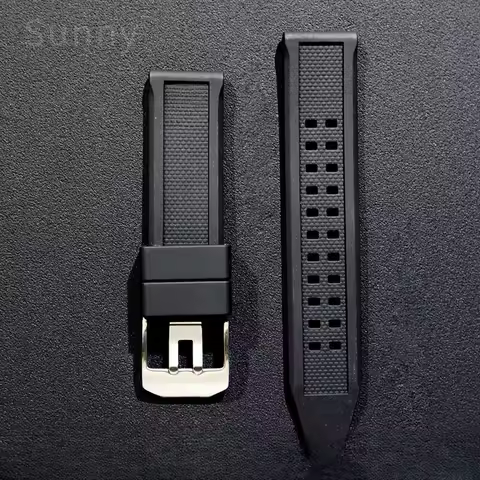 For Swiss Luminox 7050 Series 23 20mm Outdoor Sports Anti-Allergy Secure Silicone Environmental Prot