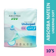 ABSORBA NATEEN UNDERPAD SOFT 75 X 75cm 10's