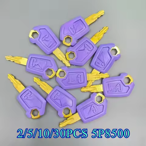 2/5/10/30 Pieces 5P8500 for Excavator Key New Start Ignition Key Purple CA E305.5 307 313 320D2GC
