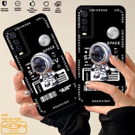 Vivo V2026 V2027 V2029 V2043 Case - Vivo V2026 V2027 V2029 V2043 Astronaut Motif - Casing hp Vivo V2