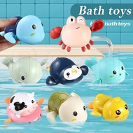 Cute Swimming Clockwork Duck Bath Toy / Infant Baby Cute Cartoon Whale Turtle Pufferfish Toys / Woun