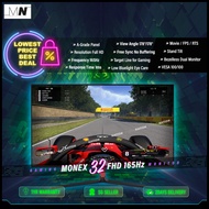 Monex M32FHM165 32 165Hz 1ms No Distortion Screen FHD [1920 x 1080] Free-Sync 32 inch Gaming Monitor