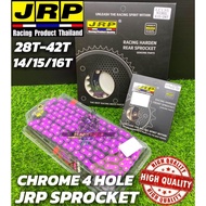 JRP SPROCKET 415 CHROME 28T-42T 4 HOLE SPOKET FRONT SPOKET 14/15/16T ACCESSOIRES MOTOR SPOKET Y15 NI