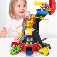 PAW PATROL MIGHTY PUPS MIGHTY LOOKOUT TOWER with Captain Ryder One Police Car Six Dogs Set DOG HEROES Light Music Watchtower Look Out Toy Ryder Chase Rocky Zuma Skye Rubble Dogs Pull Back Cars Full Set Play Vehicles Vehicle Playsets Action Figures Toys