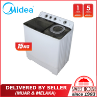 [DELIVERED BY SELLER] Midea 15KG Semi Auto Washing Machine MSW-1508P