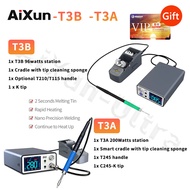 AIXUN สถานี T3B T3A อัจฉริยะพร้อม T245 T115เครื่องเชื่อมเหล็ก T210จัดการเคล็ดลับการเชื่อมสำหรับ Kjmp