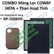 Coway AP-1008DH | Combo Màng lọc Hepa + Than hoạt tính Coway AP-1008DH