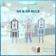 G4 G9 Halogen bulb Philips G4 halogen bulb G4 bulb G9 bulb clear 12V 50W 220V 50W OriLED