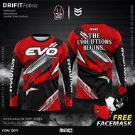 MAC EVO Q011 DRIFIT Full Sublimation Long Sleeve, Full Print Jersey, Rider Shirt,Motorcycle Shirt