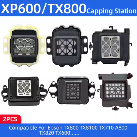 2PCS XP600 Capping Station Cap Top Compatible for epson TX800 TX810 TX820 TX710 DX10 T50 DX6 DX11 Pr