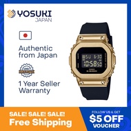 CASIO G-SHOCK GM-S5600GB-1 Quartz Metal bezel Simple Calendar Gold Stainless Black Wrist Watch For Woman from YOSUKI JAPAN / GM-S5600GB-1 (  GM S5600GB 1 GMS5600GB1 GM-S56 GM-S5600G GM-S5600GB GM S5600GB GMS5600GB )