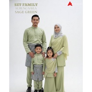 [ BAJU RAYA 2026 VIRAL ] SET SEDONDON FAMILY SAGE GREEN KURUNG NAYLA