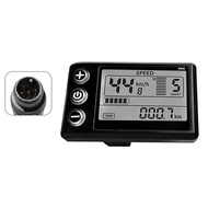 LCD-S866 Electric Bike LCD Display Meter Dashboard Display Panel 24V 36V 48V for Electric Scooter 6P