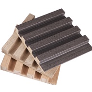 3D Solid Wood Grid Wallpaper Sticker Wall Panel Grill Decoration Solid Wood Grid Panel Background Wa