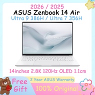 ASUS Zenbook 14 Air 2026 Ultra9 386H/Ultra7 356H/Ultra7 258V/SnapdragonX 2.8K 120Hz OLED Zenbook S14