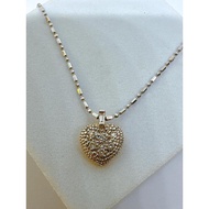 835 黄金钻石心形吊坠｜835 Gold Diamond Pendant