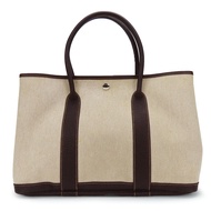 愛馬仕 Garden Party PM 手提包 帆布和皮革 [二手]