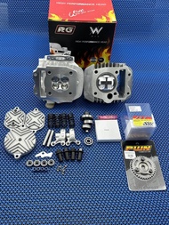 ชุด125ลูก57/4วาล์วฝาสูบRGพร้อมเซ็ทหลังวาล์วลูกLHkสลัก13มิลปลอกสูบใส่แคร้งเดิมได้เลยใส่125คาร์บูและ12