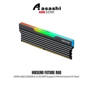 Hiksemi Future Black RGB DDR4 8GB 3200MHz CL16 XMP Support Performance PC Ram - HSC408U32C4 8GB BK