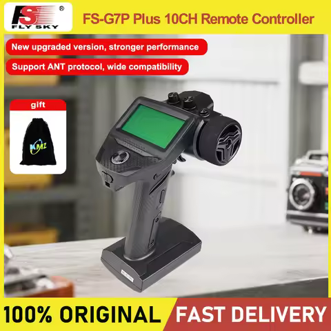 Flysky FS-G7P+Remote Control Gun Control ANT Vehicle and Vessel 10 Channel R11P Receiver