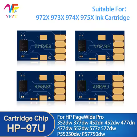 ARC Chip For HP 972 973 974 975 972X 973X 974X 975X CISS For PageWide Pro 352dw 377dw 452dn 452dw 47
