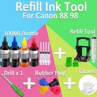 Compatible Canon  88  98  ink PG88XL CL98XL refillable ink for Canon E500/E510/ E600/E610