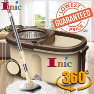 Lazy Spin Mop With Spin Bucket Roller Bucket With Roller Bucket With Handle