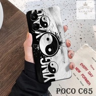 HP Case Latest C65poco - Rajacase - cellphone casing C65poco - YINYANG case Motif - Cellphone protec