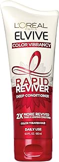 L'Oreal Paris Elvive Color Vibrancy Rapid Reviver Deep Conditioner, Repairs Damaged Color-Treated Ha