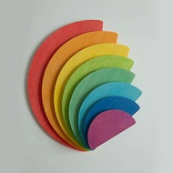 Semicircles Rainbow | Avdar Toys | Open-ended Toy | Building Blocks