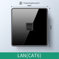 CB certification LEJIA Ultra Frameless Wall Glass Panel Switch 13 Amp Modern Lighting Switch Univers