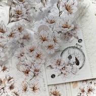 小蒼蘭輕復古手賬膠帶和紙pet