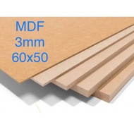 3mm MDF board (60x50)cm, MDF plywood, MDF wood board, MDF plywood