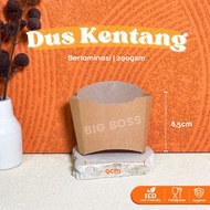 Laminated Kraft French Fries Box / French Fries Container Box / French Fries Box / Takeaway French F