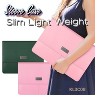 【SG】Professional Looking 13 14 15 Inch PU Leather Laptop Sleeve Mac Pro Waterproof Laptop Sleeve Cas