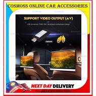 Car Android Player USB To CVBS RCA Video Output Adapter Box Interface Connect to TV Monitor Device T